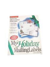 Vintage Mysoftware Software My Holiday Mailing Labels Clip Art Greeting Cards Wi picture
