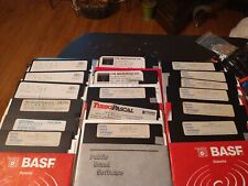 Vintage Software Lot 5.25 Floppy Disks PC Utilities UNTESTED Estate Sale Find picture