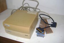 VINTAGE PAIR OF MICROTECH HARD DRIVE FOR APPLE COMPUTER WITH CABLES picture