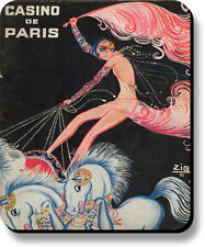 Mouse Pad Art Print Casino de Paris Vintage Poster Non-Slip 1/8in or 1/4in Thick picture