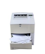 HP LaserJet 4100N Workgroup Laser Printer W/EXTRA TRAY FULLY FUNCTIONAL SEE PICS picture