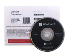 Genuine NEW Microsoft Windows 11 Pro 64-BIT DVD Fresh Install & Product Key picture