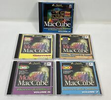 Lot of 5 Vintage 1996 MacCube by Aztech CD-ROM Disc for Apple Macintosh MAC OS picture
