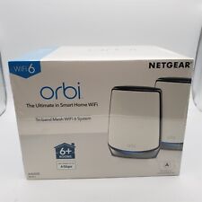 -NEW- NETGEAR Orbi Whole Home Tri-Band Mesh WiFi 6 System (RBK852) picture