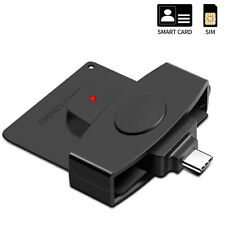 Hot Rocketek USB-C Type C Smart Card ID/Bank/SIM Cloner CAC Adapter Reader US picture