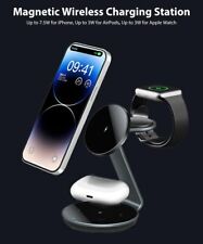 3 in 1 Magnetic Wireless Charging Station for Apple Watch/Magsafe/iPhone Stand picture