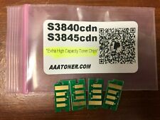 4 x Toner Chip Extra High Capacity for Dell S3840cdn, S3845cdn Cartridge Refill picture