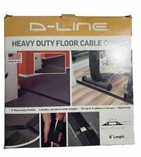 D-Line Heavy Duty Floor Cable Cover Black 6 Foot BRAND NEW picture
