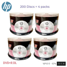 200 HP DVD DVD+R DL 8x Dual Double Layer Logo 8.5GB in Sleeves - Same Day Ship picture