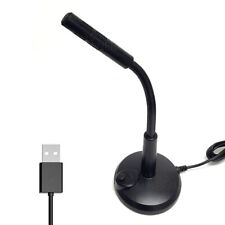 Desktop Mini Condenser Microphone USB Computer Mic Recording For Laptop PC picture