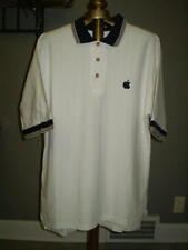 Apple Logo White Cotton Short Sleeve Polo Shirt - 1990's MacWorld - RARE picture