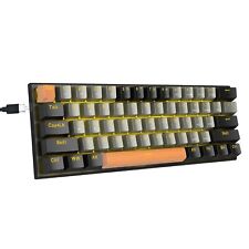 60% Mechanical Keyboard, Red Switches Mechanical Gaming Keyboard Wired With Le picture