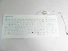 PUREKEYS Medical Keyboard USB White for Hospital Dentist Cleanroom k103en picture