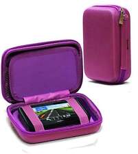 Navitech Purple Hard GPS Carry Case For The TomTom VIA 1435TM 4.3
