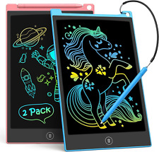 2 Pack LCD Writing Tablet, 10 Inch Colorful Doodle Board Drawing Tablet for Kids picture