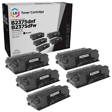 LD Compatible Dell 593-BBBJ 5PK Black Toner Cartridges for B2375dfw/B2375dnf picture
