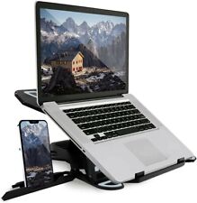 KOFANI Adjustable Laptop Stand for Desk with Phone Holder & Portable Laptop Grey picture