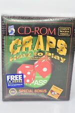 HOW TO PLAY CRAPS CD ROM IBM 1994 Silver Coyote Made in USA Wiz Technology Box picture