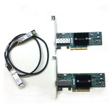 LOT OF 2 MNPA19-XTR 10GB Mellanox ConnectX-2 10Gbe 3m SFP+ Cable Network Card picture