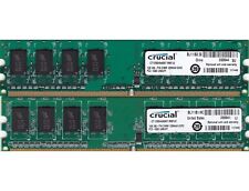 2GB 2x1GB PC2 5300 DDR2 CRUCIAL MICRON MEMORY KIT CT12864AA667.M8FJ2 GX280 GX620 picture