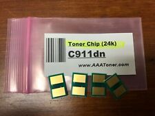 4pk - Toner Reset Chip for OKI C911, C911dn model only (24k) Refill picture