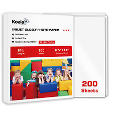 200 Sheets Koala Premium Inkjet Glossy Photo Paper 8.5x11 Photograph 230g 61lb  picture