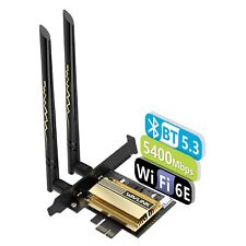WiFi 6E PCIe Network Card AX5400 Tri-Band AX210 Wireless Adapter Bluetooth 5.3 picture