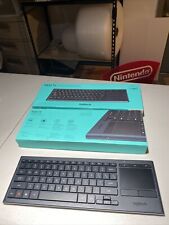 Logitech K830 TV Illuminated Wireless Keyboard w/Touchpad Tested Works picture