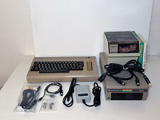 Commodore 64 Lot with 1541 Disk Drive, Joystick, Keelog PSU, Games & More Works picture