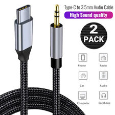 2PCS For Samsung A05S A35 A55 USB 3.1 Type C To 3.5mm AUX Audio Car Adapter Cord picture