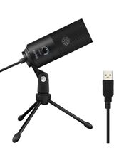 FIFINE USB Microphone Metal Condenser Recording Microphone Black for Laptop MAC picture