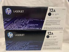 Genuine HP 12A Q2612A Black Toner Cartridge HP LaserJet 1010 1012 NEW Lot of 2 picture