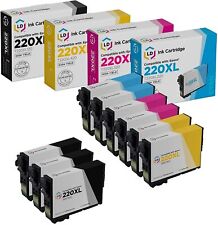 LD REMAN Epson T220XL HY Ink Cartridges: 3 Black, 2 Cyan, 2 Magenta & 2 Yellow picture