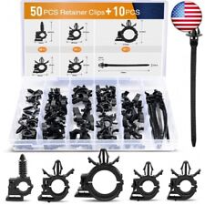 GOOACC 60Pcs Car Wire Loom Routing Clips Assortment - 6 Different Sizes picture