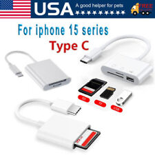 For Apple iPhone 15 Pro Max Plus USB Stick SD TF Card Reader Type C OTG Adapter picture