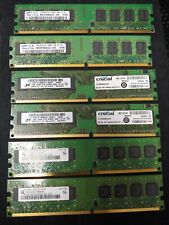 Samsung Micron Qimonda DDR2 1GB Mixed Lot (6×) 2Rx8 - 1Rx8 RAM PC2-6400U /5300U picture