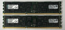 32GB Kingston Kit of 2 16GB 2Rx4 PC3-10600R Server Ram KVR3R9D4K2/32 picture