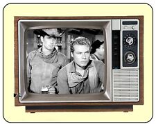 The Virginians Mousepad 1950s Retro OLD TV Western Shows  7 x 9 MOuse Pad picture