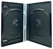 PREMIUM STANDARD Black Double DVD Cases (100% New Material) Lot picture