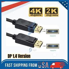 Displayport to Display Port Cable DP Male to Male Cord 4K 60hz HD 6ft/10ft/15ft picture
