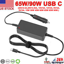 65W 90W USB-C Laptop Car Charger for Phone Lenovo MacBook Samsung HP Dell Acer picture