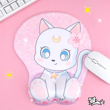 Cat Mouse Pad - Moon Anime Mousepad with Wrist Support picture