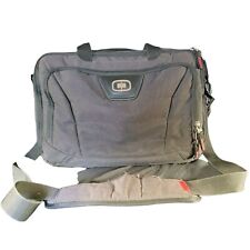 Ogio Renegade Black Pindot Top-Zip Briefcase Laptop Shoulder Side Bag picture