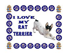 Rat Terrier, Mouse Pad, Non-Slippery, 9 1/4