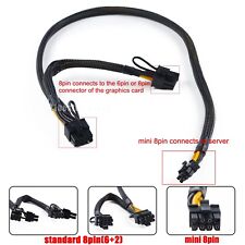 Mini 8pin to 8+8pin Gpu Power Supply Adapter Cable Cord for HP ML350 G10 Gen10 picture