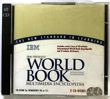 1997 IBM World Book Multimedia Encyclopedia 2-Disc CD-ROM Windows 95, 3.1 AS NEW picture