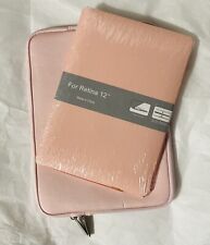 Hard Shell Case MacBook  Retina 12” Travel Set Pink Blush Peach Bag And Case picture