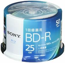 50 Sony Blank Blu-ray Discs 25GB 4x BD-R bluray 50BNR1VJPP4 Spindle picture