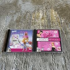 1996 Mattel Media Barbie Doll Print N Play , Screen Styler Computer PC  CD Rom picture