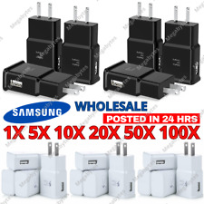 Wholesale Bulk For Samsung US USB Adaptive Power Adapter Wall Fast Charger Block picture
